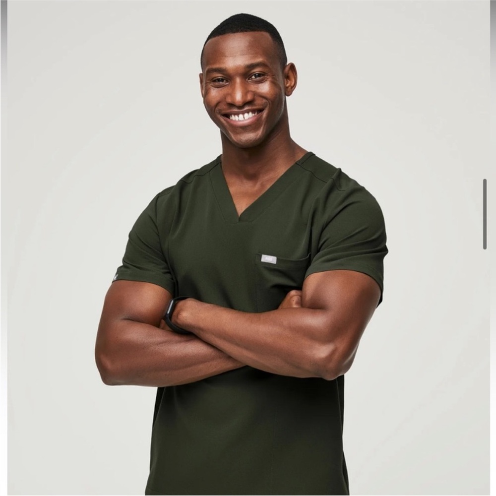 Figs Men's Shirt in Dark Green